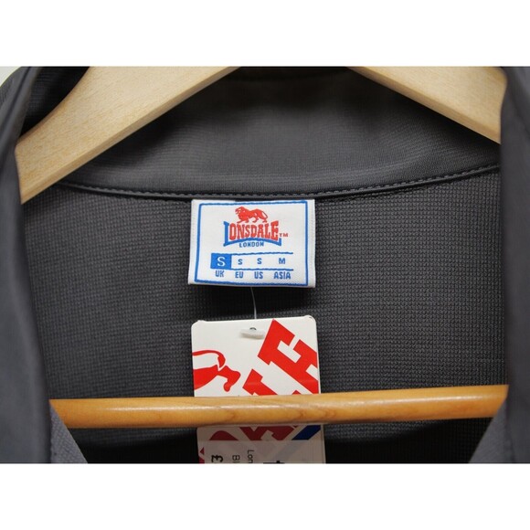 LONSDALE Track Jacket Varsity Zip Up Mens Small‎ Black London - Picture 5 of 8